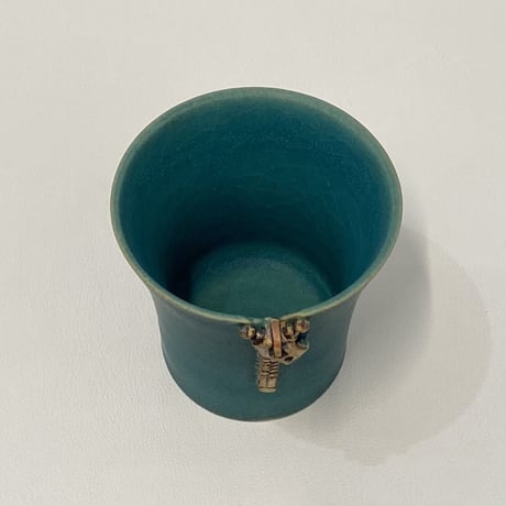 加藤輝雄　Zipperフリーカップ　トルコブルー