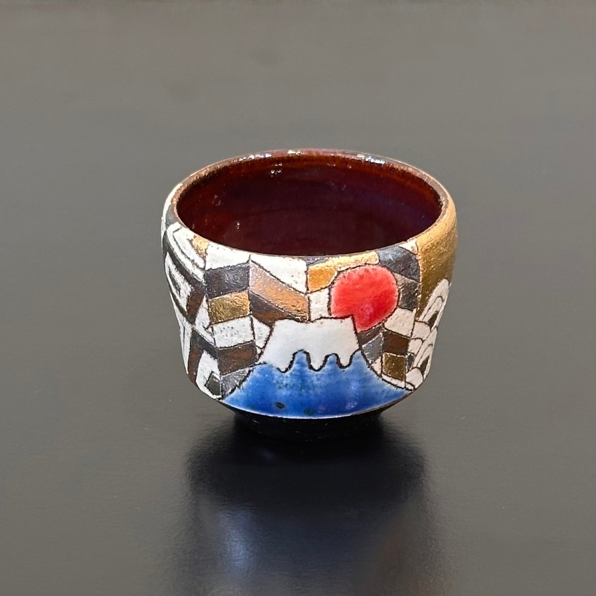 伊藤千穂　粉引ぐい呑 伊藤千穂 「煌富士」ぐい呑 | 久遠