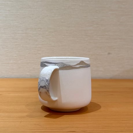 漢人そのみ　山景灰釉マグカップ