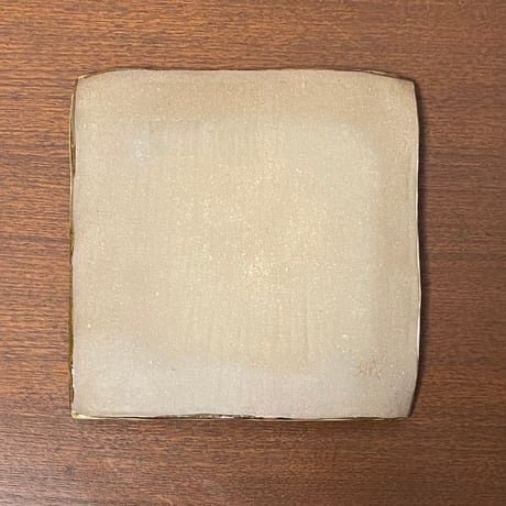 陶芸 城　角皿　6寸