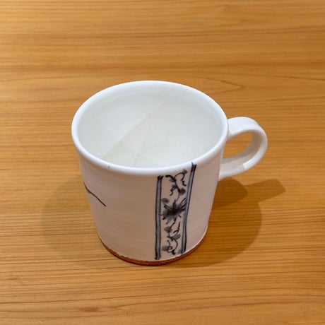 樋口萌　染付帯コーヒーカップ