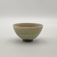 市野秀作　灰釉飯碗