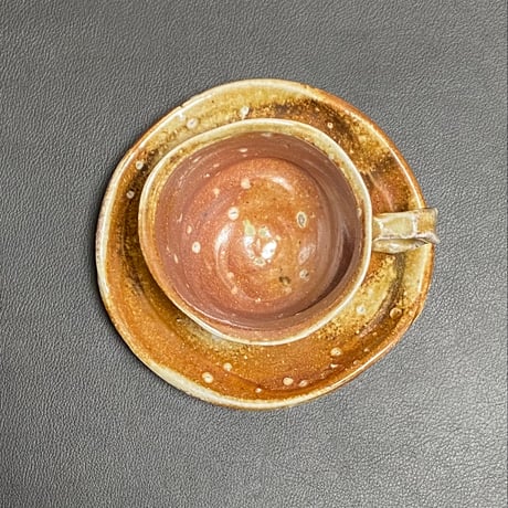 新学　焼〆コーヒー碗皿B