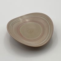 清水万佐年　練込浅鉢 No.1