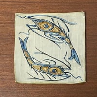 陶芸 城　角皿　6寸