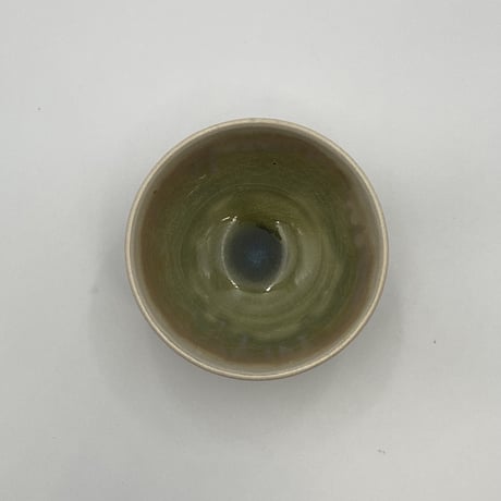 市野秀作　灰釉飯碗