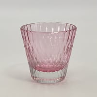 辻原夕見　さくら色ロックグラス　「薄衣」