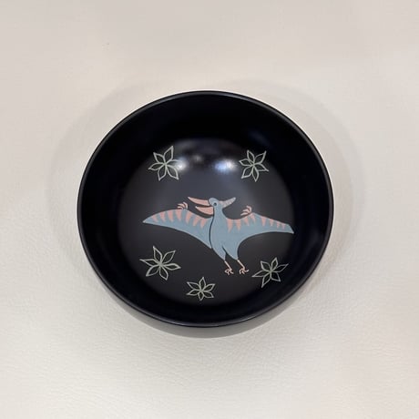 奥の麻衣子　漆絵椀　プテラノドン