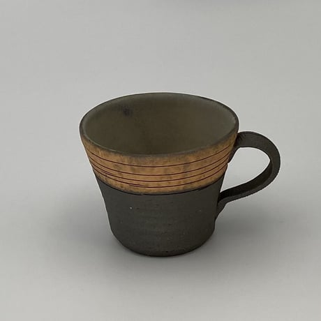 かねと窯　白泥コーヒーカップ&ソーサ