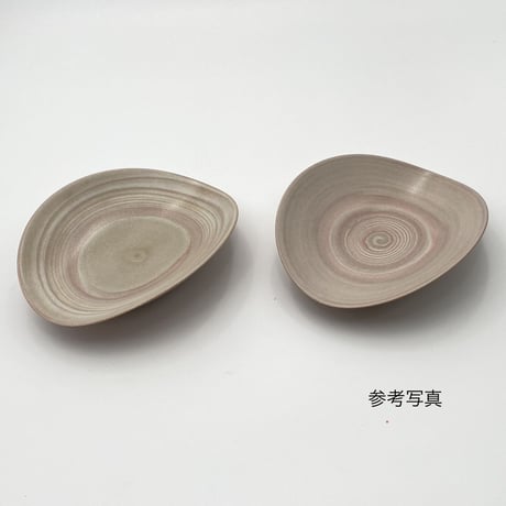 清水万佐年　練込浅鉢 No.2