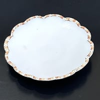 市野麻由子　彩泥輪花中皿(白)
