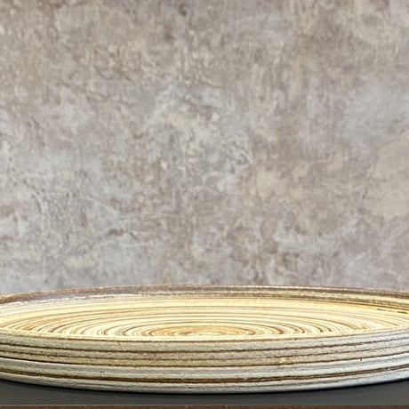 ツチノヒ　シマ平皿 6寸