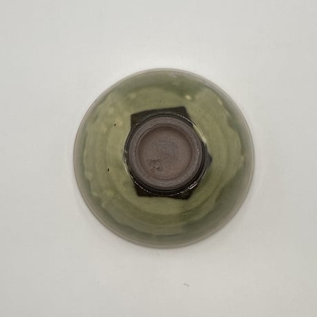 市野秀作　灰釉飯碗