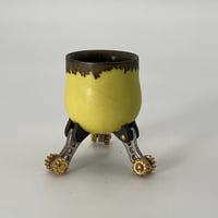 加藤輝雄　gearぐい呑　イエロー