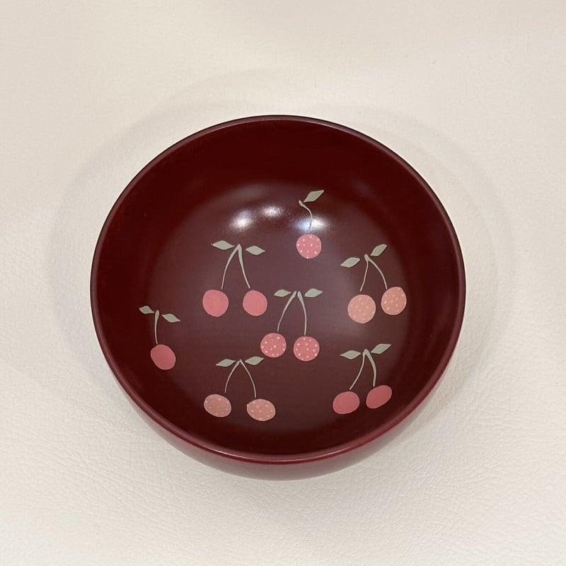 奥の麻衣子 漆絵子供椀 さくらんぼ | 久遠