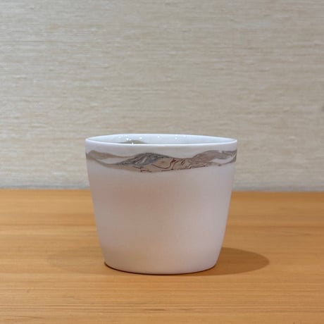 漢人そのみ　山景灰釉カップ