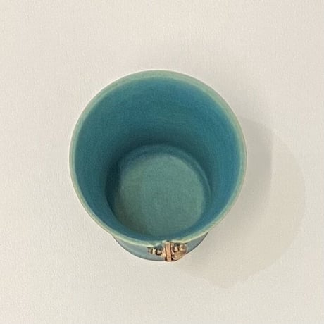 加藤輝雄　Zipperフリーカップ　トルコブルー