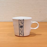樋口萌　染付帯コーヒーカップ