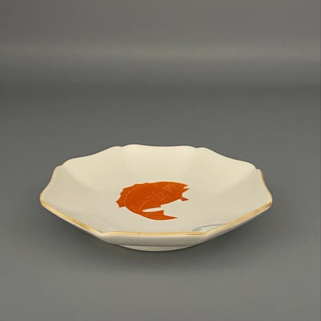 香田昌惠　縁起物皿　鯛