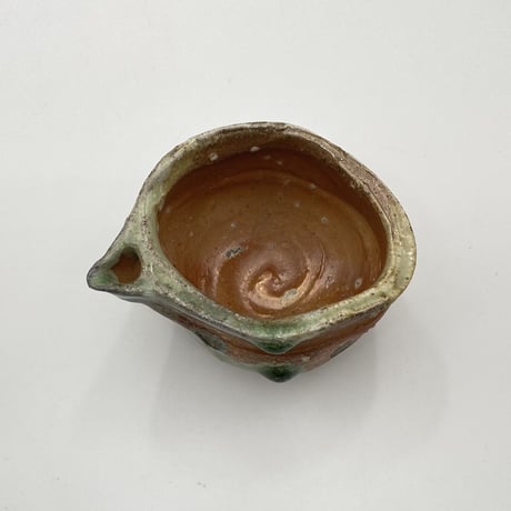 新　学　　伊賀片口酒器