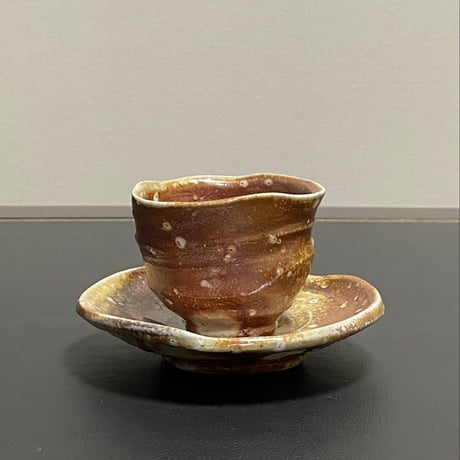 新学　焼〆コーヒー碗皿B