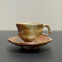新学　焼〆コーヒー碗皿A