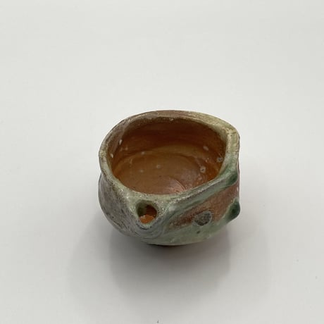 新　学　　伊賀片口酒器