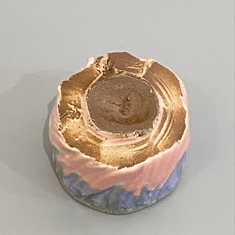 市野秀作　省三窯　釉彩ぐい呑
