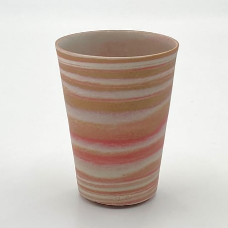 清水万佐年　練込酒器 No.2