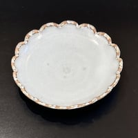 市野麻由子　花皿　白・小