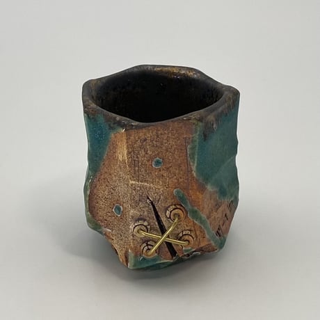 加藤輝雄　type SRC ぐい呑　Ⅰ　トルコブルー