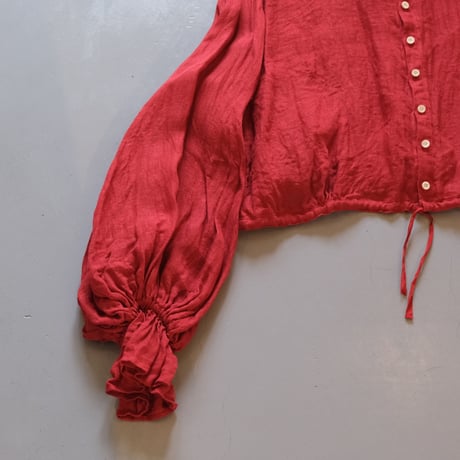 suzuki takayuki　bishop-sleeve bolero　S231-17   dawnred