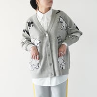 THOMAS MAGPIE　”Animal” W Jacquard Cardigan　22546752