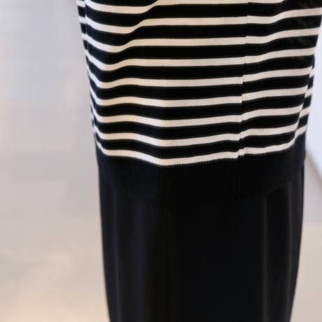 BATONER  Woman   CELLULOSE CASHMERE BORDER LONG SLEEVE    BN-24FL-001