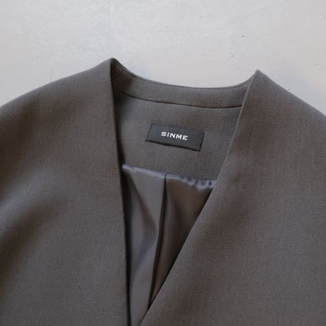 SINME　ノーカラージャケット 　S23AW-11