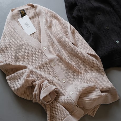 BATONER　 Men SUMMER KNIT V NECK CARDIGAN 　BN-23SM-028