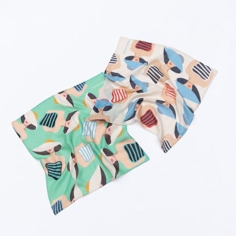 YARN&COPPER   Double gaze Organic cotton 　'Swimsuits' ハンカチ