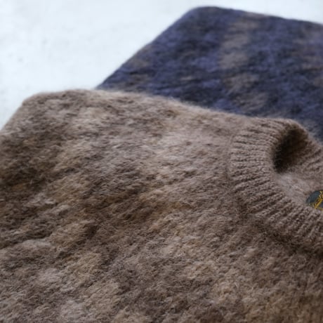 BATONER　Men MOHAIR NORDIC CREW NECK　　 BN-22FM-048