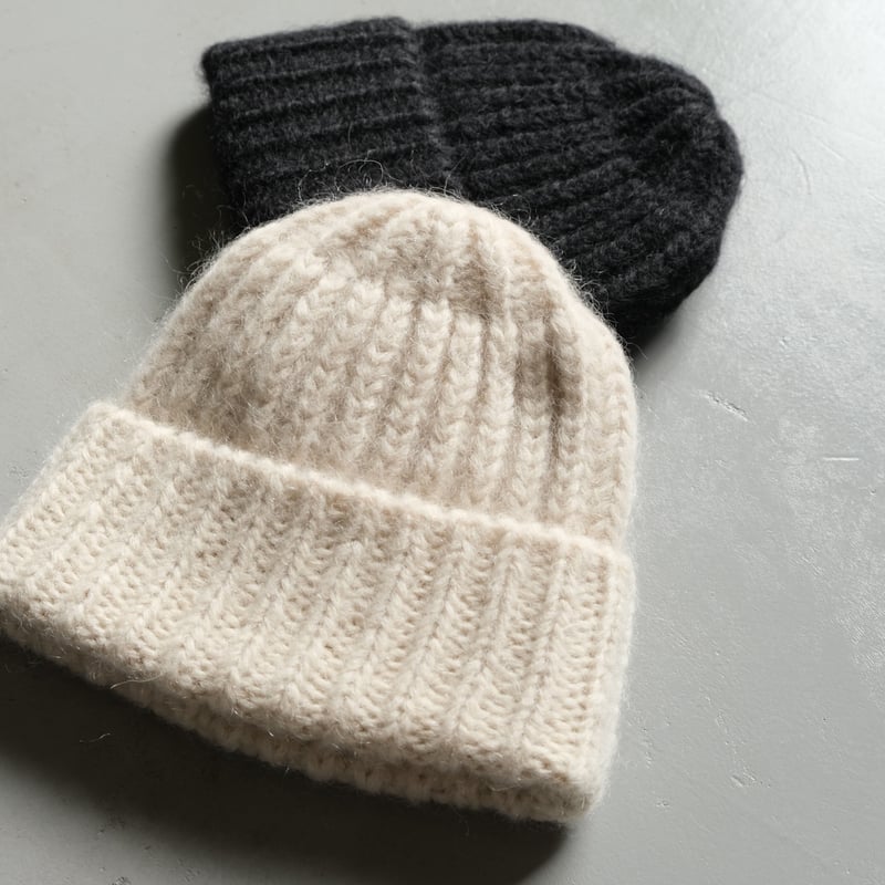 BATONER Goods LOW GAUGE MOHAIR KNIT CAP BN-22F BATONER Goods LOW GAUGE MOHAIR KNIT CAP BN-22F