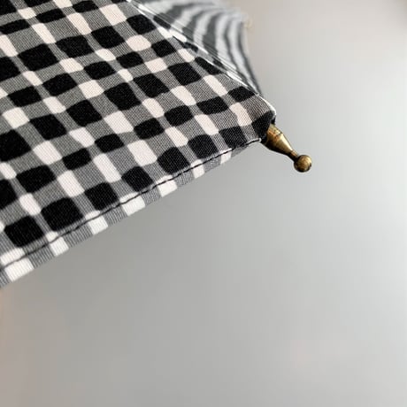 bonbonstore   ニューベーシック長傘　ドローイングチェック（ブラック）