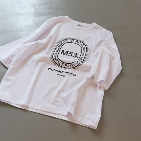 M53.   クレストビッグプリントタックTシャツ    MC-041