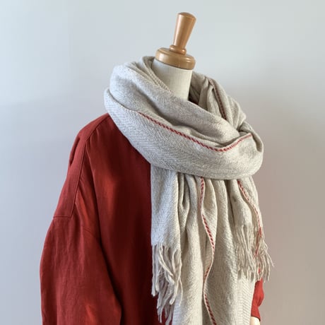 suzuki takayuki   herring-bone shawl   nude　215-01