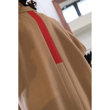 Thomas magpie angora shaggy long coat  camel