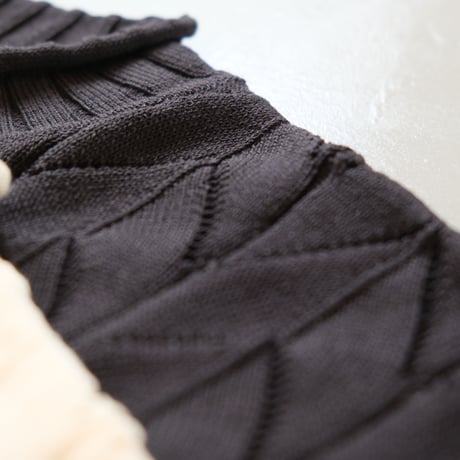BATONER　Women LEAF STITCH SHORTSLEEVE　BN-22SL-045