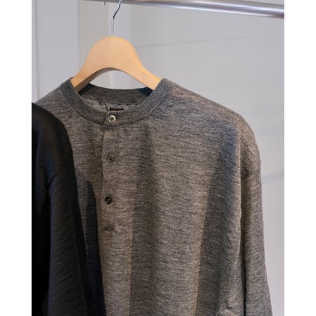 BATONER  MEN  CHOMA HENLEY NECK SHORT SLEEVE　BN-26SM-062