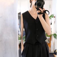 SINME  リネンミニベスト