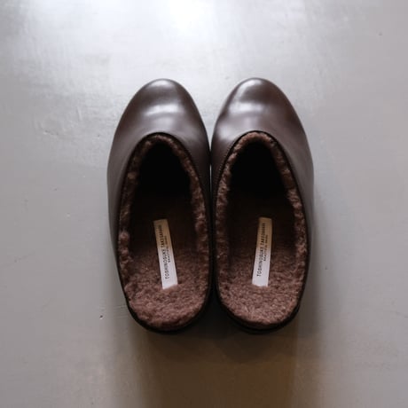 BEAUTIFUL SHOES　SLIPON（ECO FUR）BROWN　BSS2134006