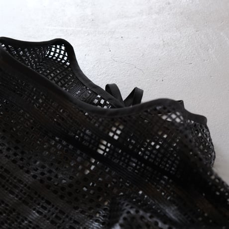 NAKAGAMI　半袖ラッセルレースプルオーバー（black）　N0123S0017