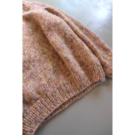LES TRICOTS D'O レトリコドール   Mohair Pullover Round Neck  Camel Melange