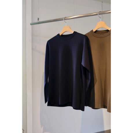 BATONER MEN 32G SMOOTH WOOL CREWNECK